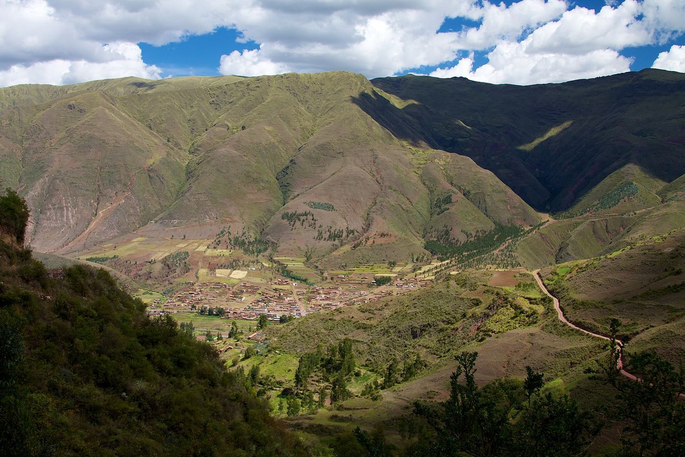 Ruta de retorno por el valle